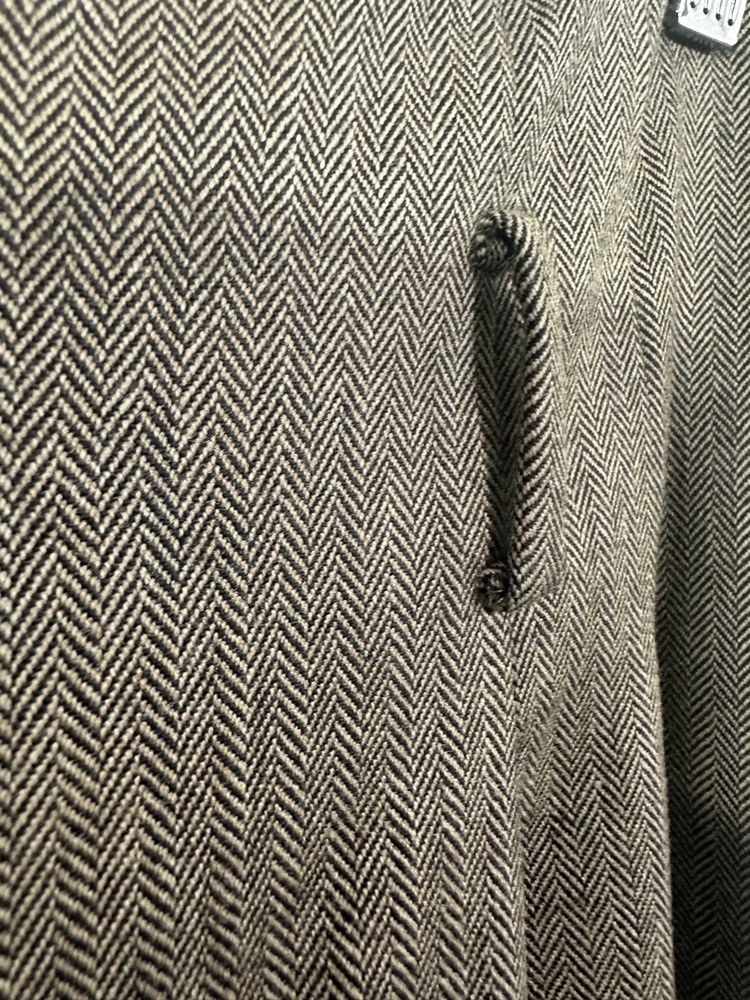 MAGASCHONI COLLECTION Trousers Womens 16 Brown Grey Herringbone Wide Leg - Picture 7 of 14